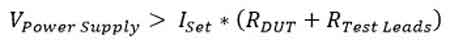 Constant Voltage Formula