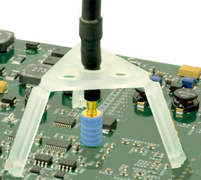 Tripods support for probe tips