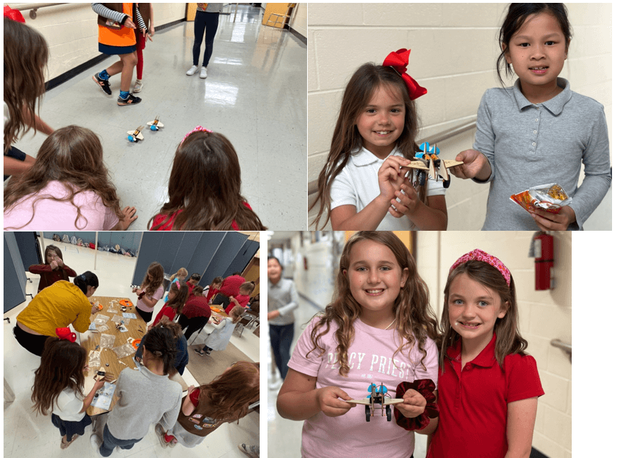 Children learning about STEM.