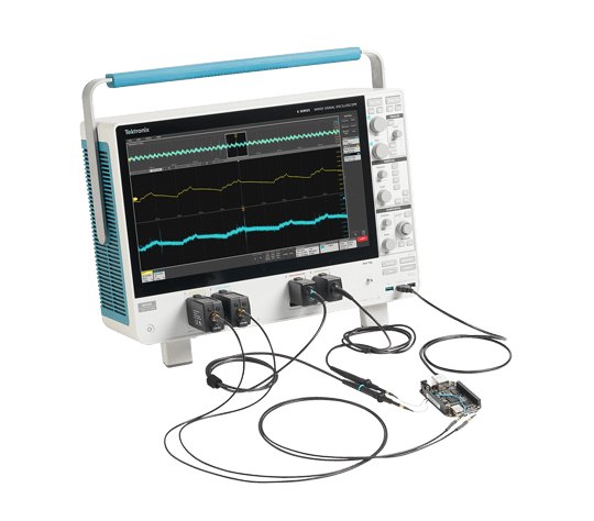 6 Series MSO with two TPR4000 Power Rail Probes