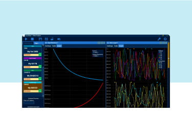 A screenshot from Keithley Kickstart software showing signal inputs.