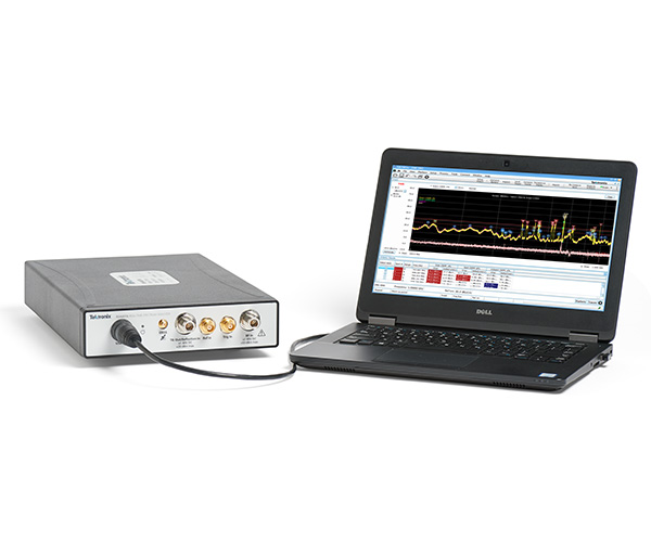 Spectrum analyzer software interface