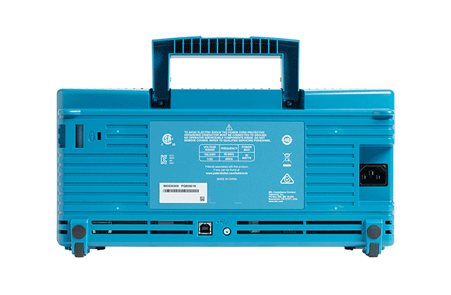 Digital storage oscilloscope back panel