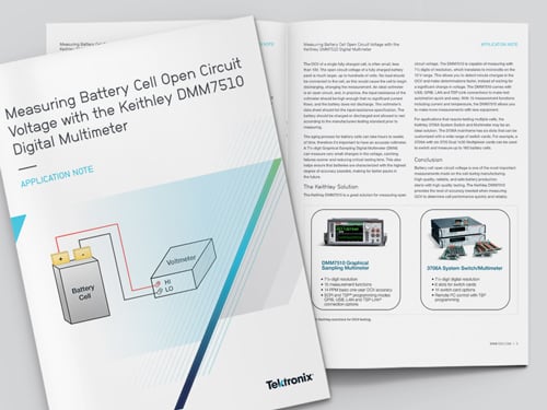 Measuring Battery Cell App Note