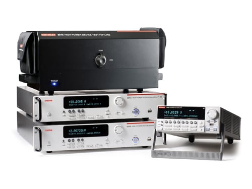 Image of Keithley high power System SourceMeter SMU Instruments for Tektronix Power Semiconductor testing Application Note