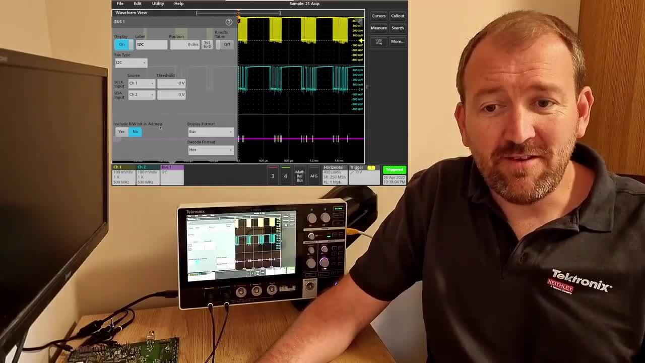 2 Series MSO - i2C Serial Decode