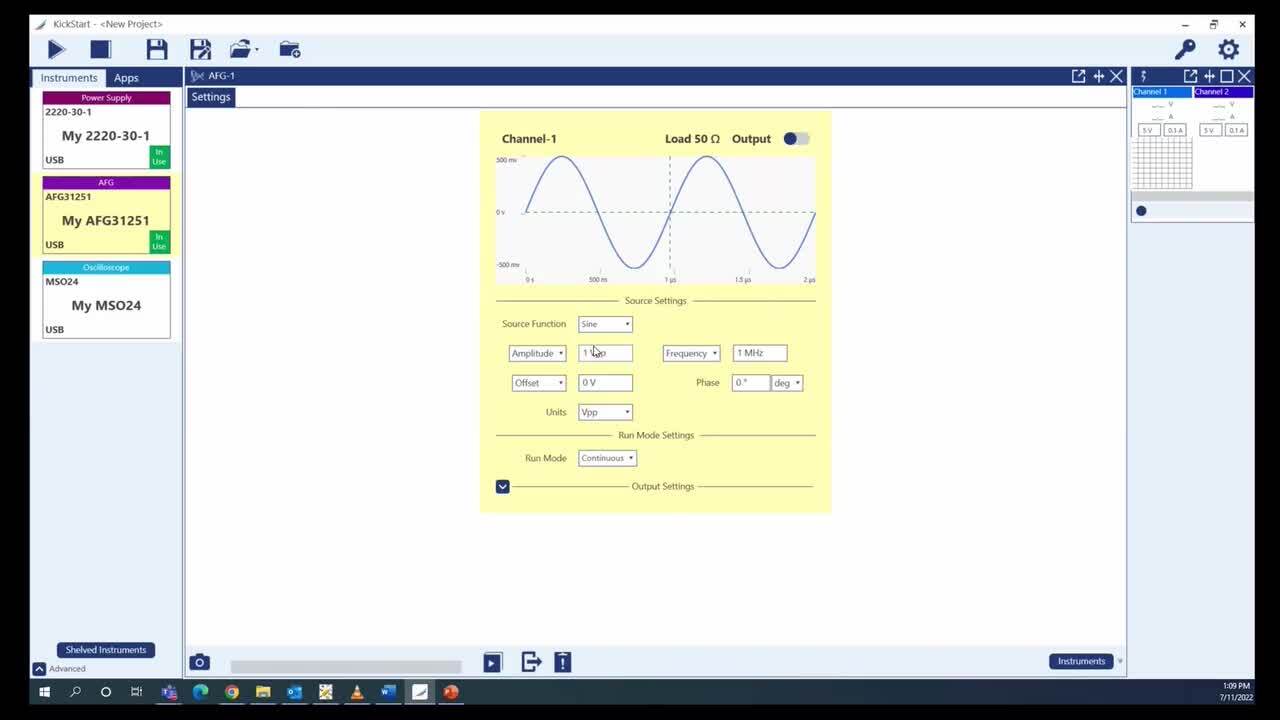 Analyzing Frequency Response with a 2 Series MSO and AFG31000_en