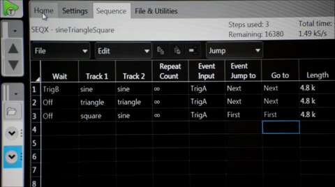 AWG70000 Sequencer Demo