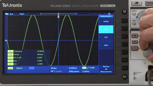 Basic Time and Amplitude Measurements using Automated Built-in Functions