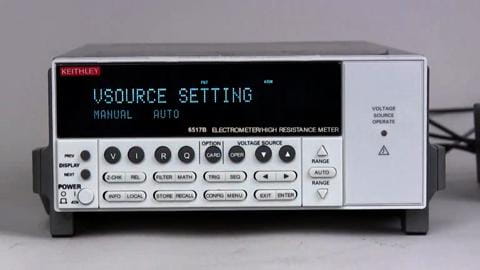 How to Make a Resistance Measurement Using the Model 6517B Electrometer with Auto and Manual Modes