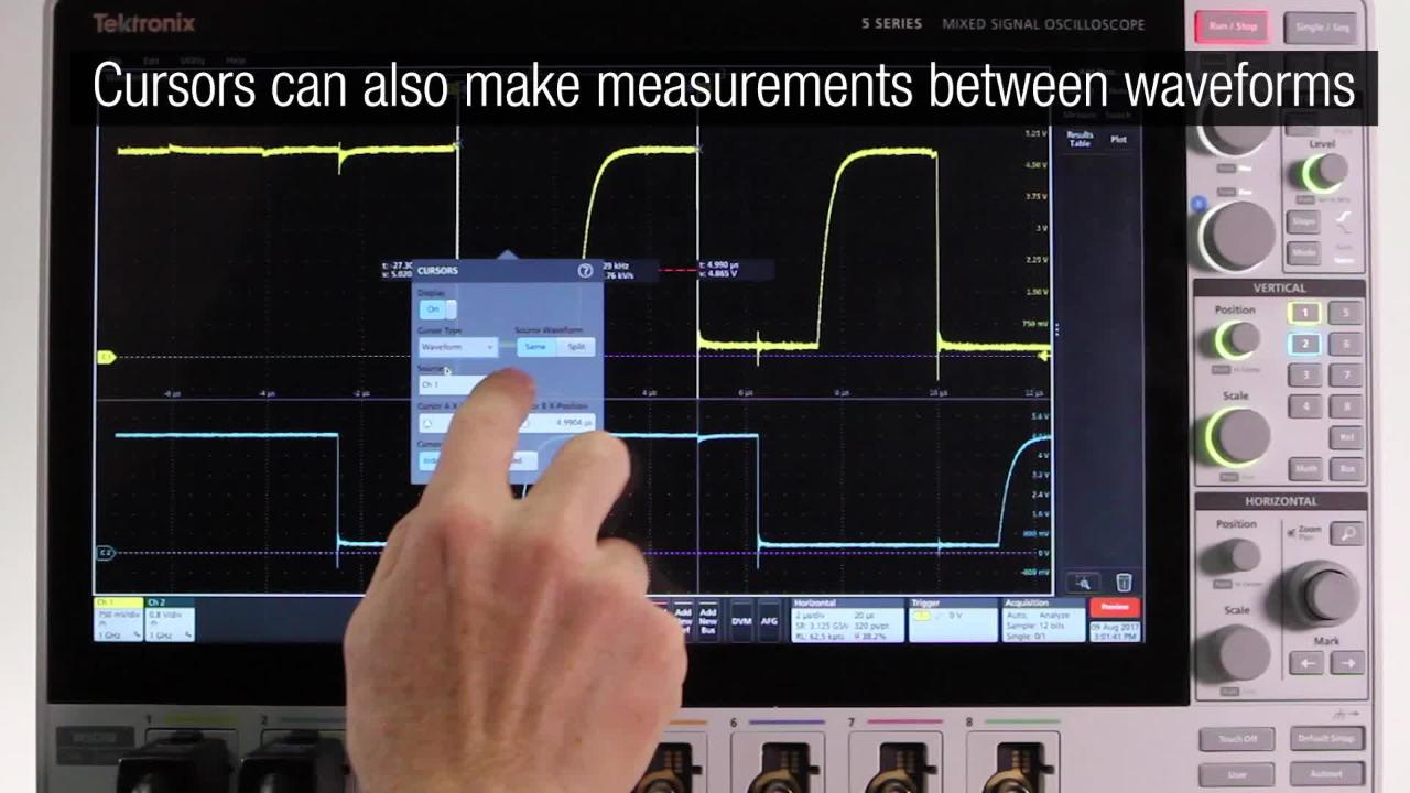 How to Use Cursors for Manual Measurements