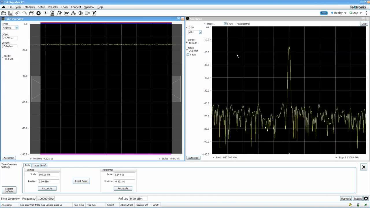 SignalVu-PC Primer - Basic Settings