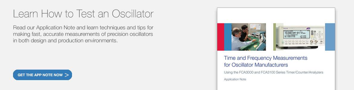 Learn how to test an oscillator
