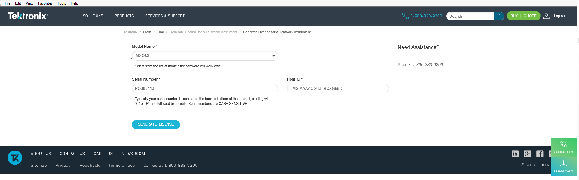 TrialLicenseProductInformation