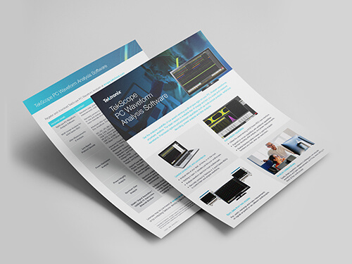 TekScope PC Waveform Analysis Flyer