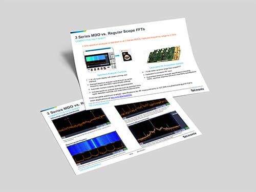 3 Series MDO Built-In Spectrum Analyzer 